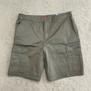 NEW Unionbay Men's Size 36 Cargo Shorts Gray Cotton Blend